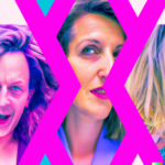 A colorful and vibrant collage depicting people of diverse genders